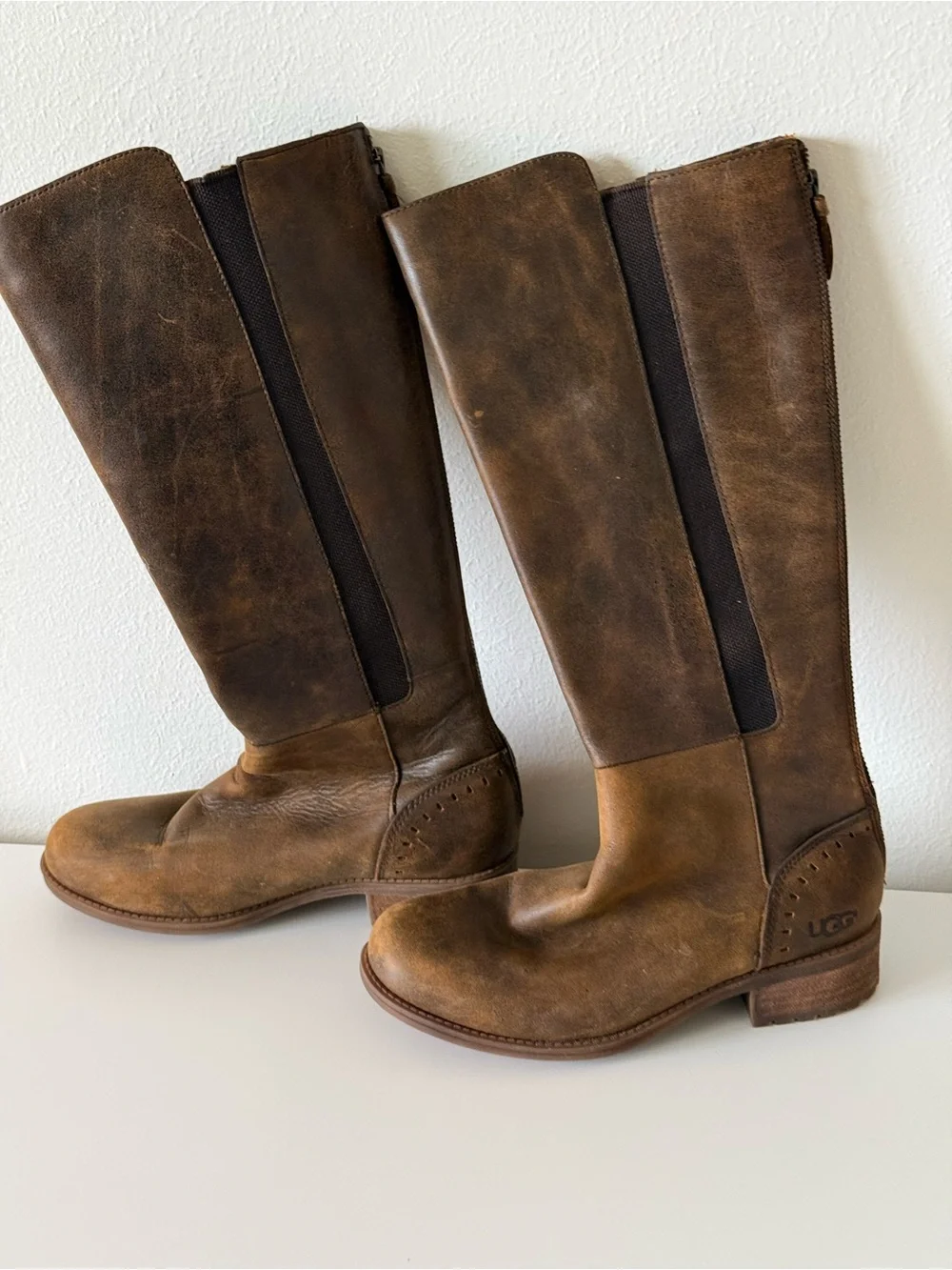 UGG Women's Brown Tall Leather Boots